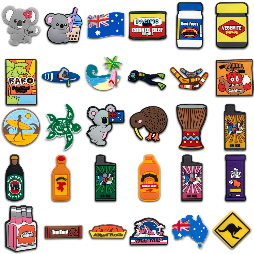 Women'S Accessories Australia - 1pcs PVC Australia Style Shoe Charms