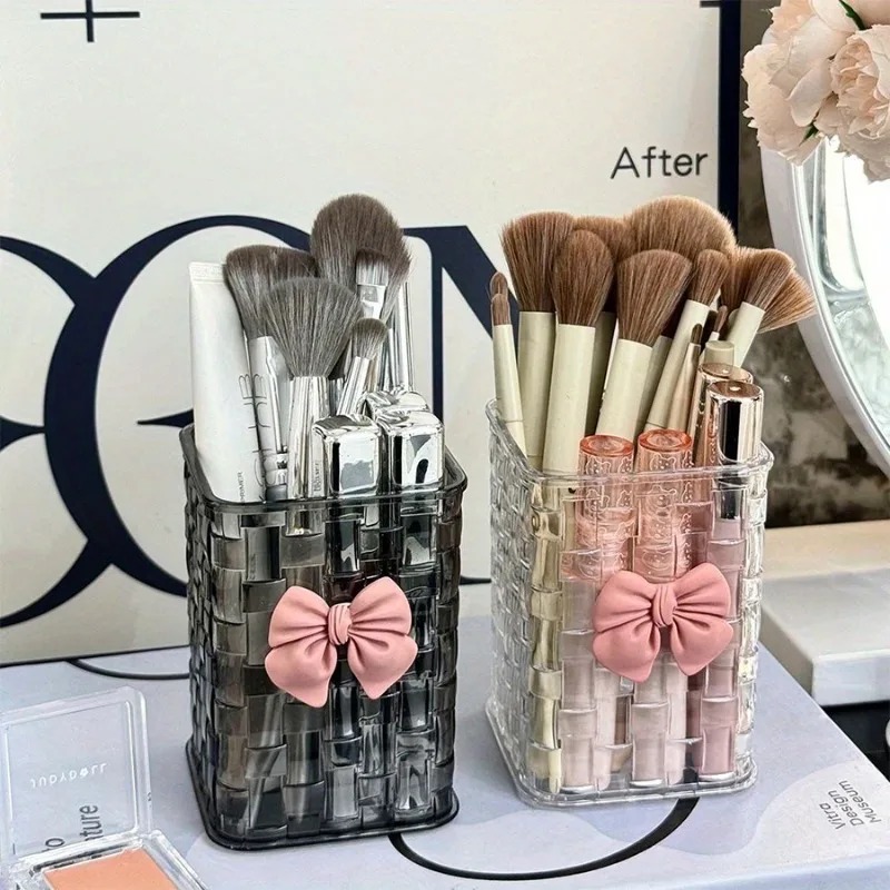 Women Accessories Organizer - 2pcs Transparent Acrylic Eyebrow Brush Storage