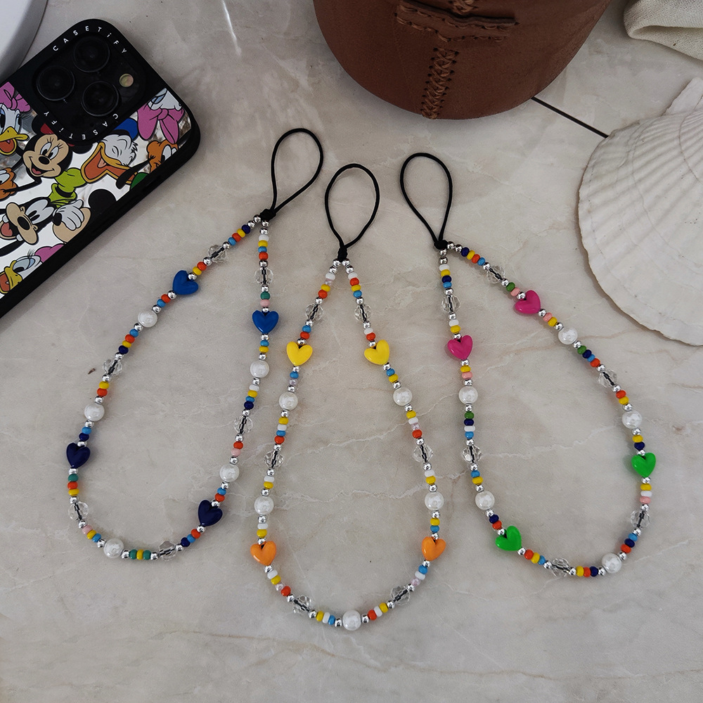 Women'S Y2K Accessories - KKBEAD Heart Phone Charm Y2K Accessories