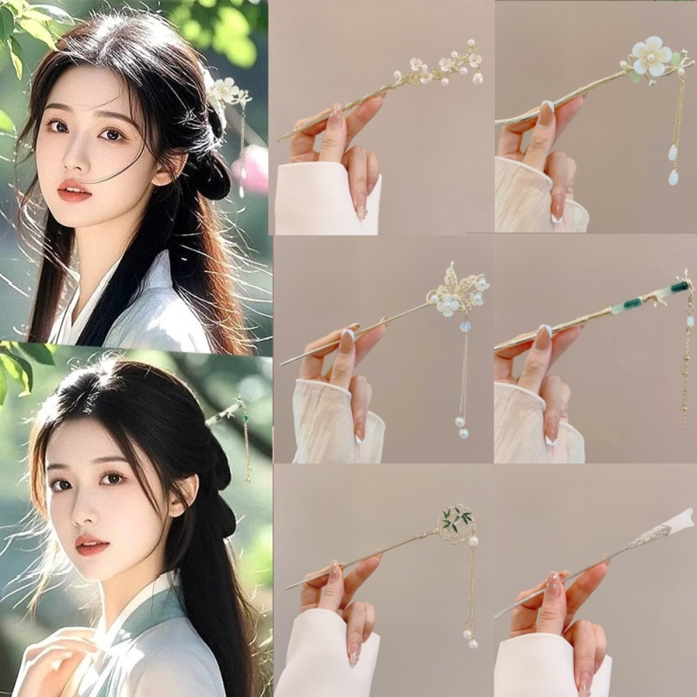 Women Accessories Trendy - 1/6pcs Elegant Chinese Style Tassel Hair