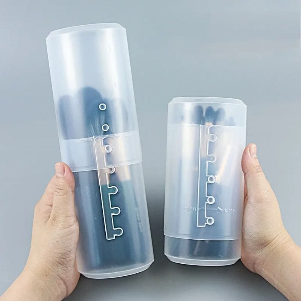 Women Accessories Organizer - Transparent Makeup Brush Holder Adjustable Height