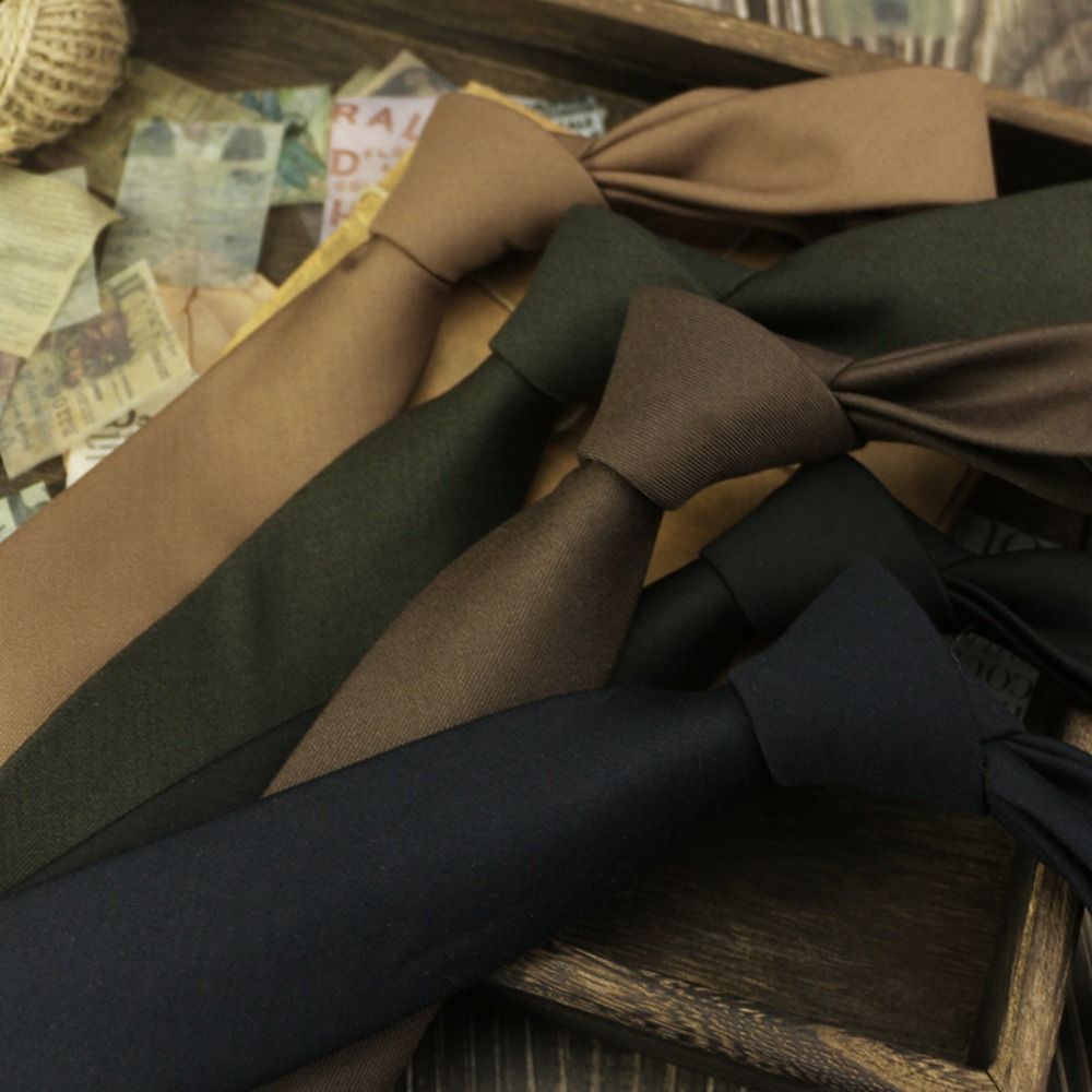 Solid Color Neck Tie Adjustabl - огляд і ціна Women Accessories Business