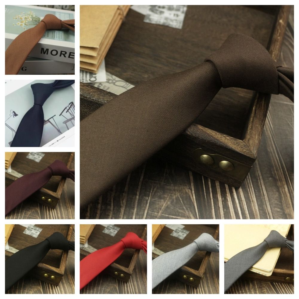 Solid Color Neck Tie Adjustabl - огляд і ціна Women Accessories Business