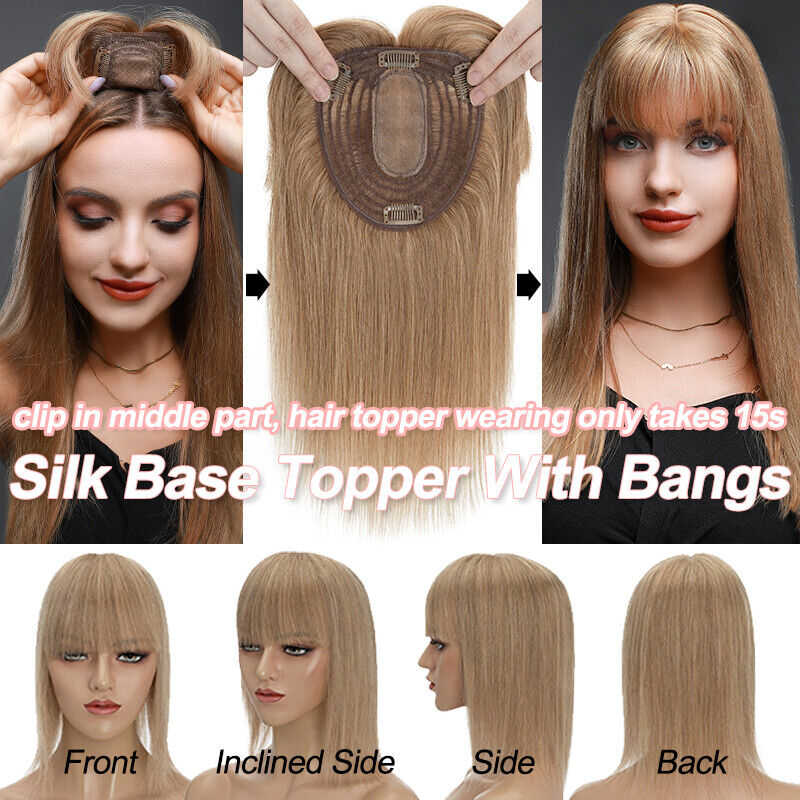 Women Toupee Silk Base Topper  - огляд і ціна Women Accessories On Sale