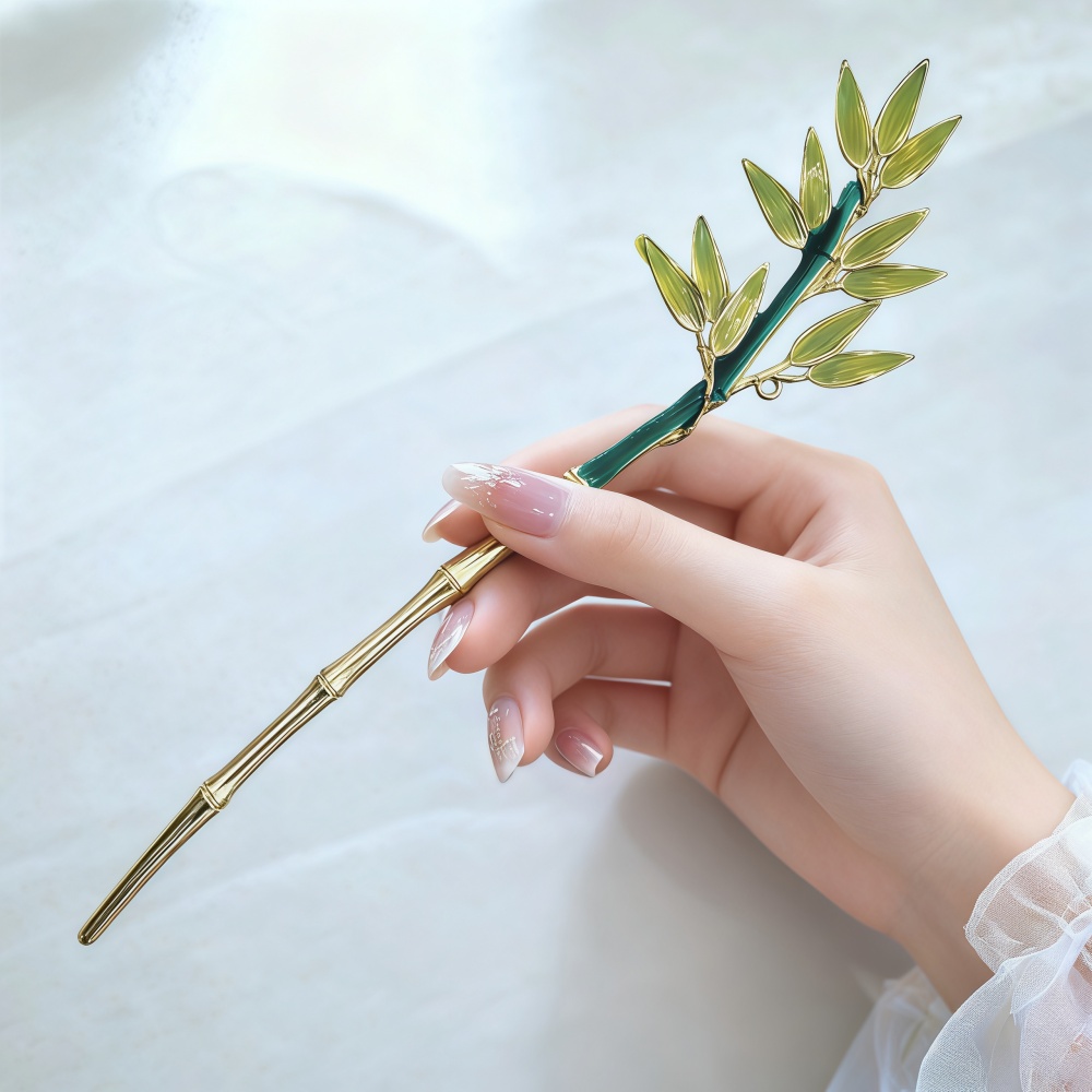 Enamel Alloy Hairpin For Women - огляд і ціна Hair Fork Stick