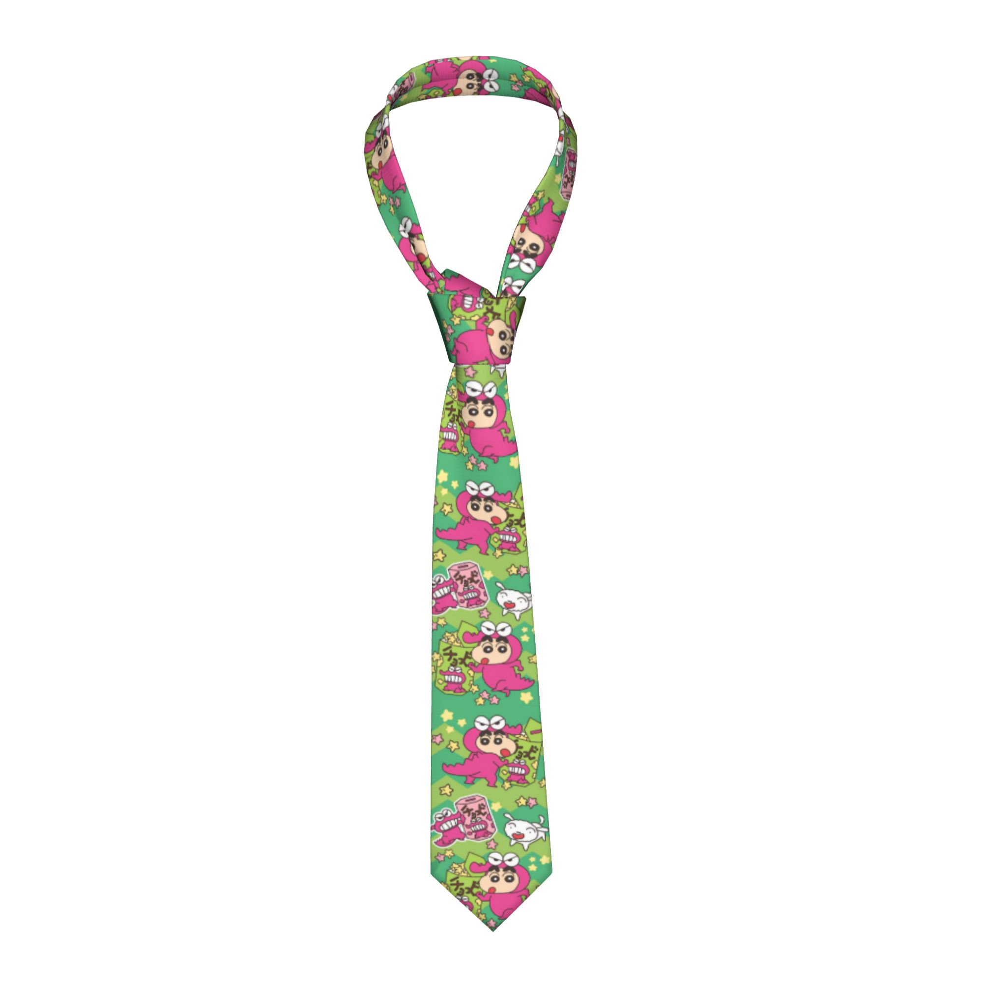 Shinchans 90s Cartoon Necktie  - огляд і ціна Women'S Accessories In The 90S