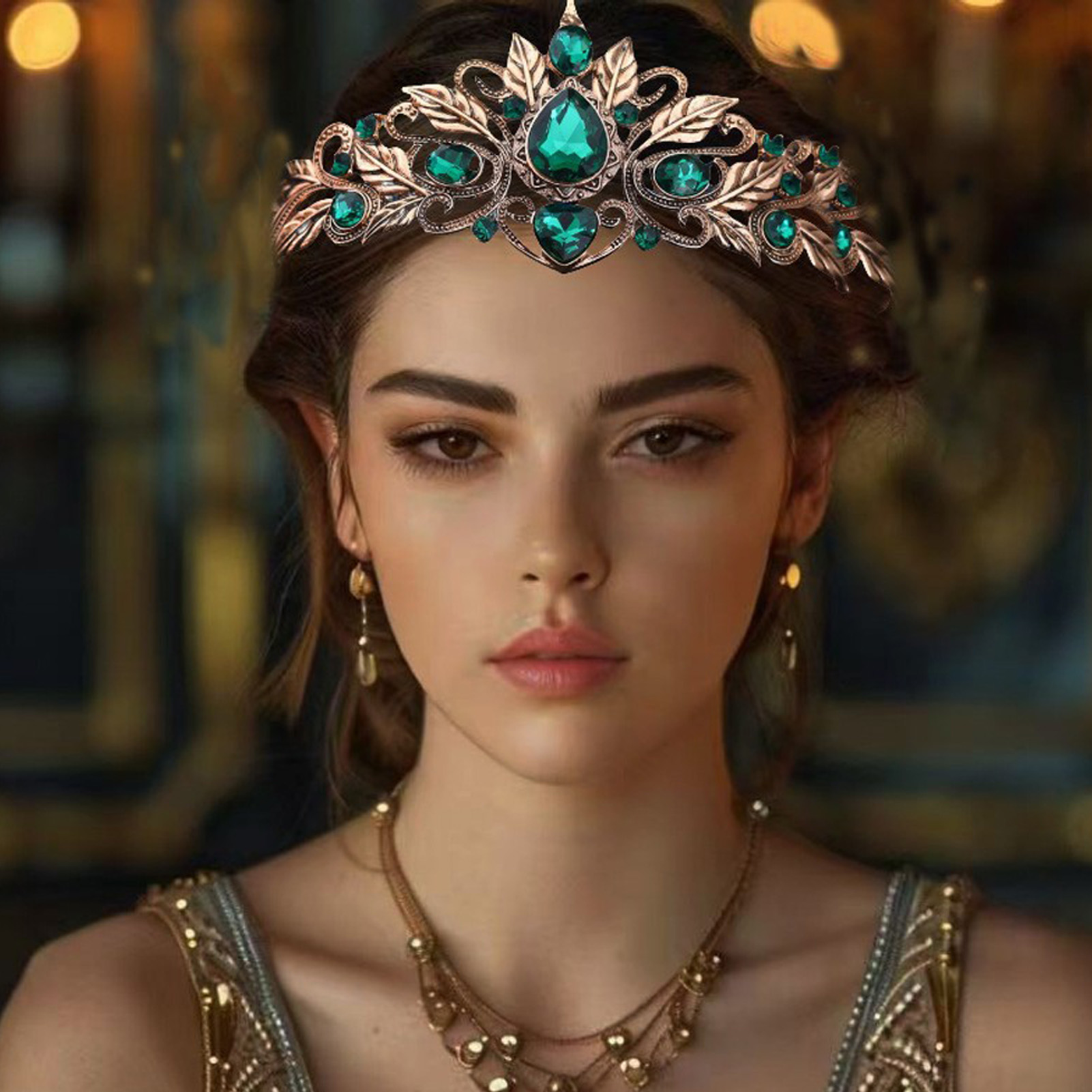 Baroque Style Round Tear Drop  - огляд і ціна Women'S Wedding Accessories