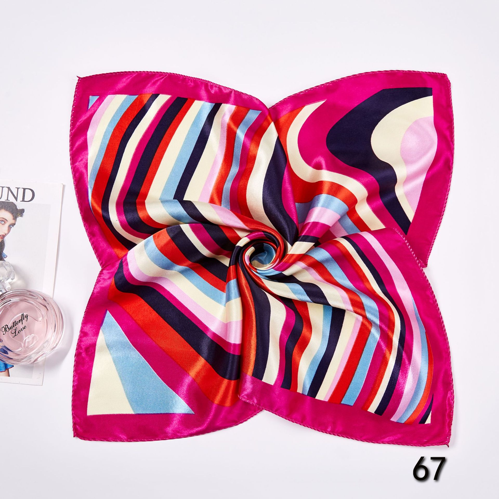 50*50cm Square Silk Scarves Sc - огляд і ціна Women Accessories Business