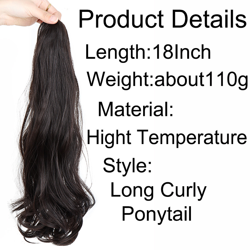 Synthetic Long Curly Ponytail  - огляд і ціна Women Accessories On Sale