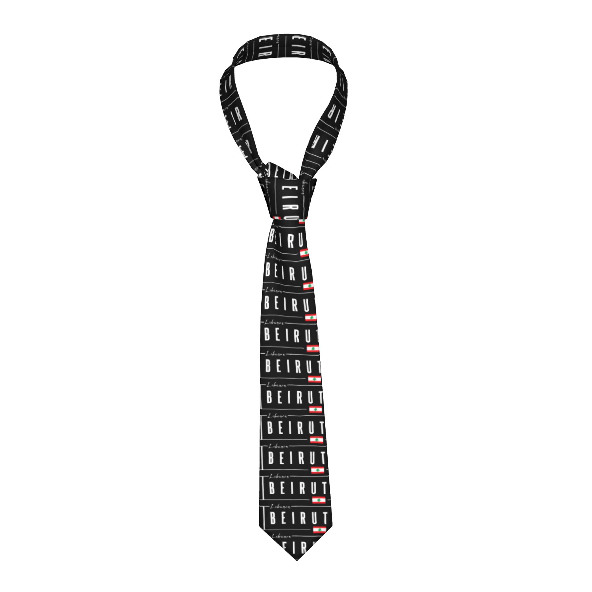 Beirut Lebanon Flag Tie  Cospl - огляд і ціна Women Accessories Lebanon