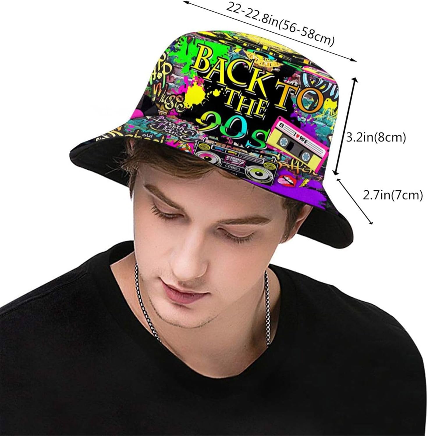 Fashion Retro 80S 90S Bucket F - огляд і ціна Women'S Accessories In The 90S