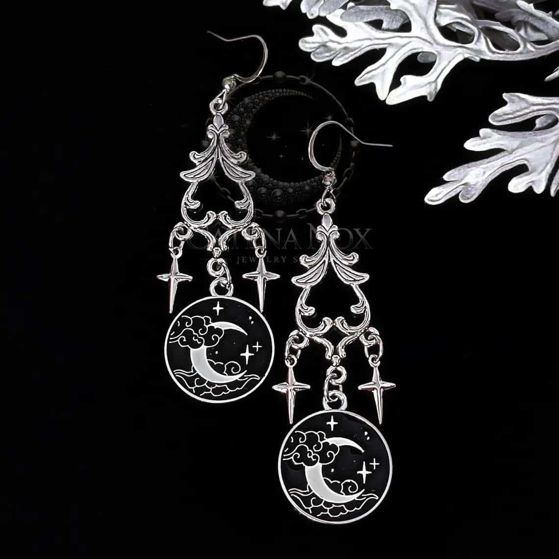 Moon Magic Earring,Gothic Jewe - огляд і ціна Women'S Victorian Accessories