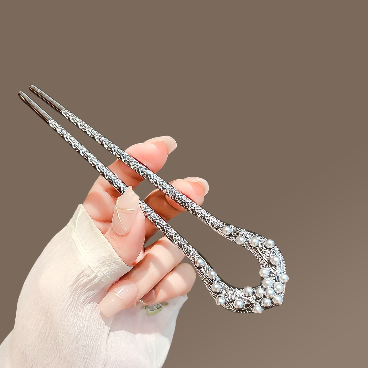 New Pearl U Shaped Hairpin For - огляд і ціна Women Accessories Trendy