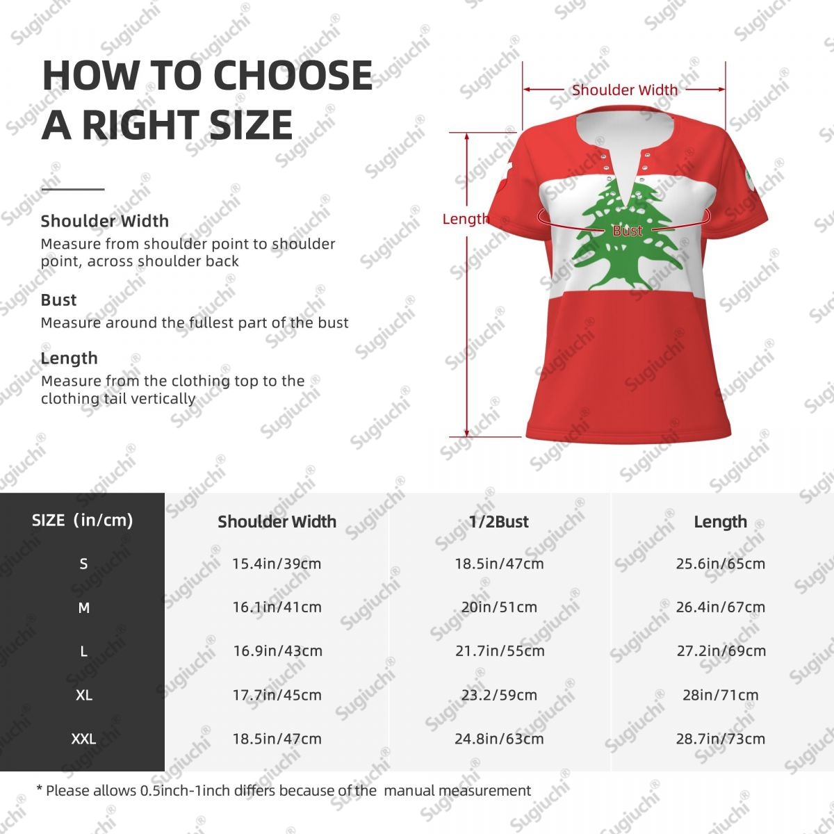 2025 Lebanon Flag Sexy Deep V  - огляд і ціна Women Accessories Lebanon
