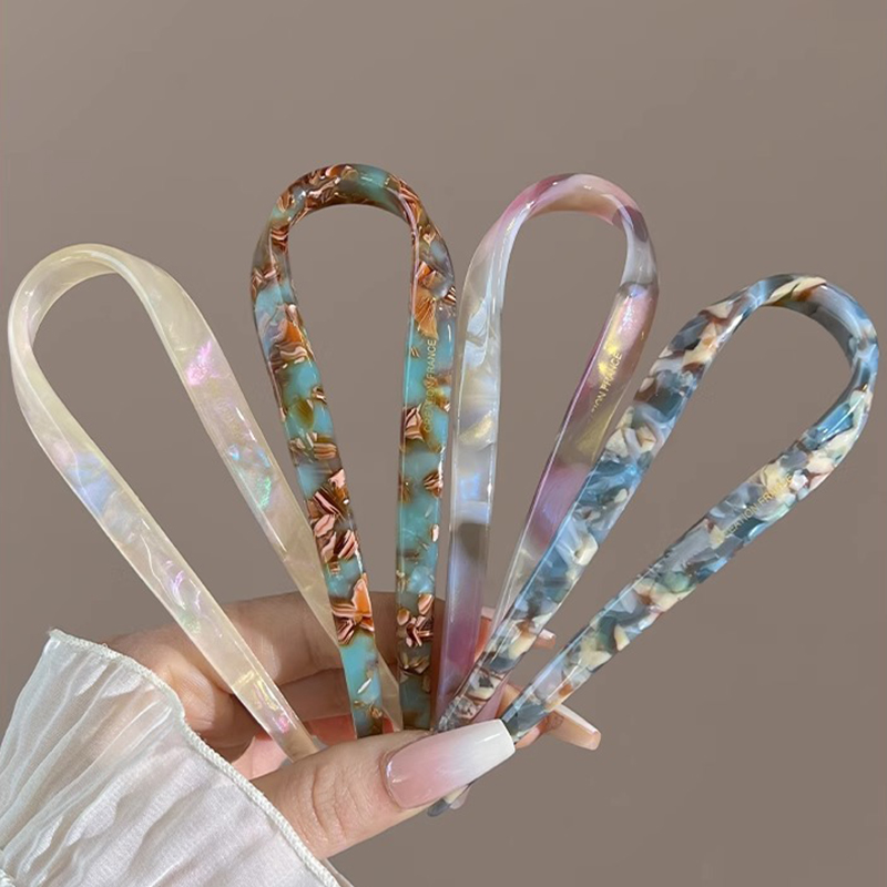 U-Shaped Hair Sticks Acetate A - огляд і ціна Hair Fork Stick