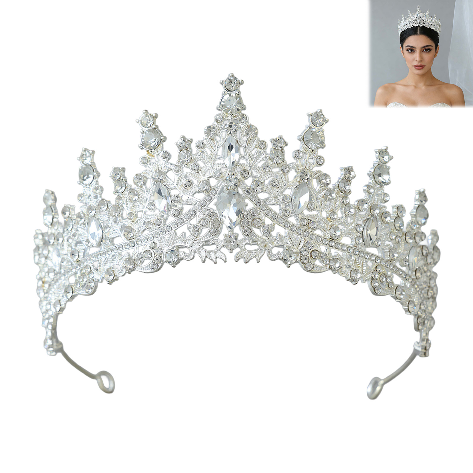 Bridal Headpiece Sparkling Rhi - огляд і ціна Women'S Wedding Accessories