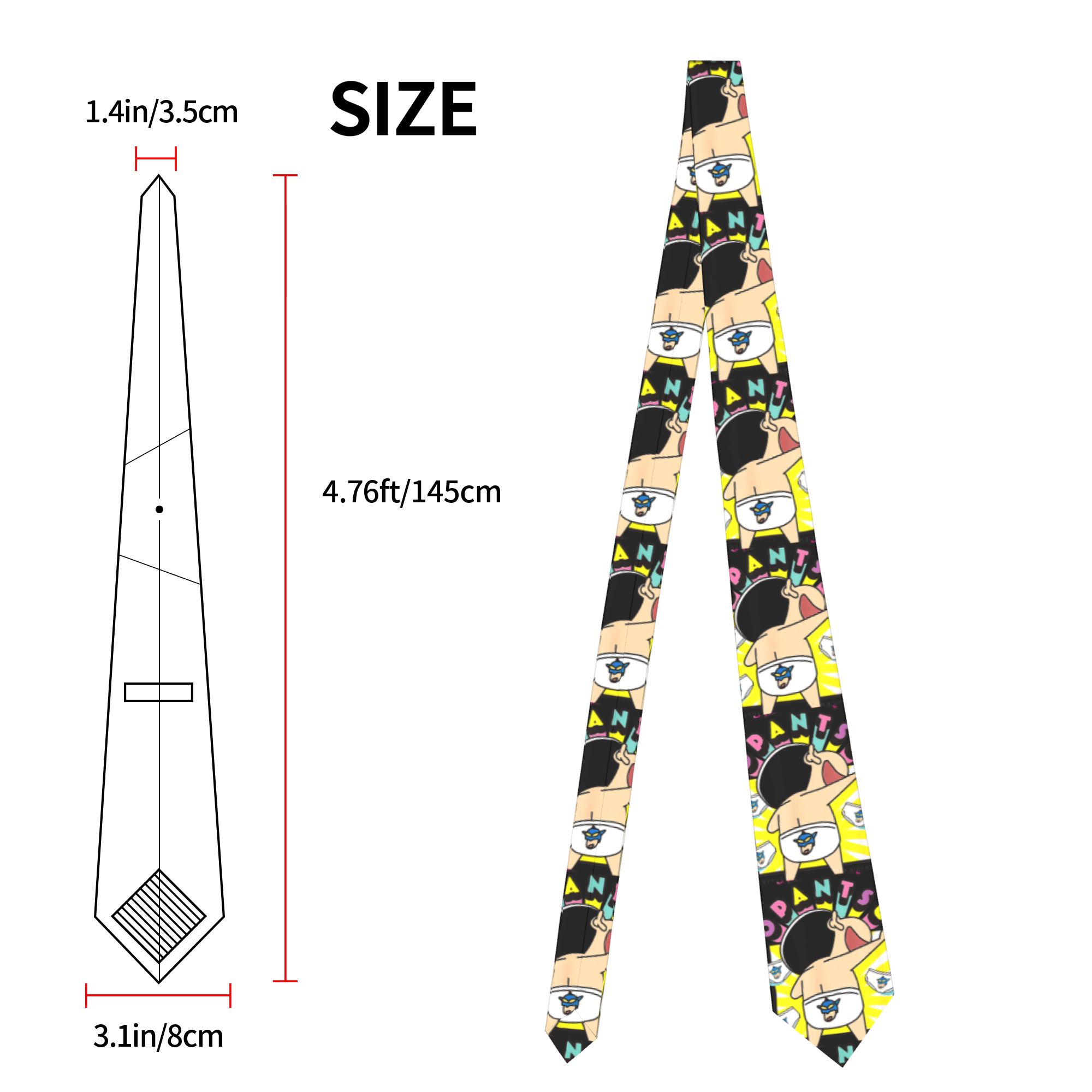 Shinchan Cartoon 90s Necktie M - огляд і ціна Women'S Accessories In The 90S