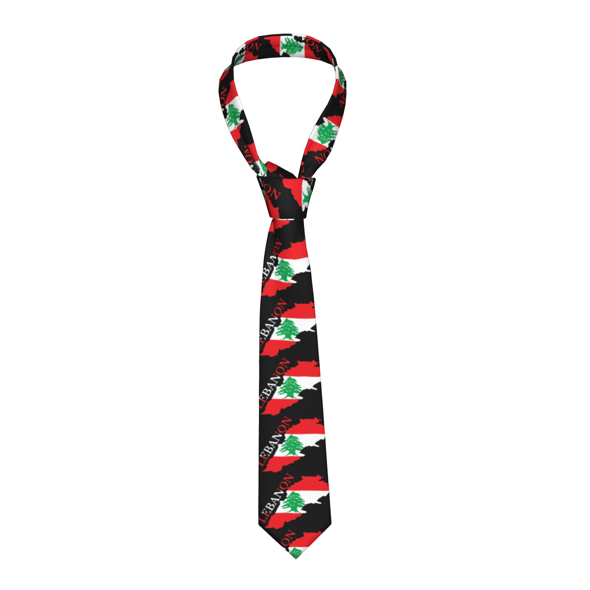 Lebanon Flag Map  Tie  Cosplay - огляд і ціна Women Accessories Lebanon