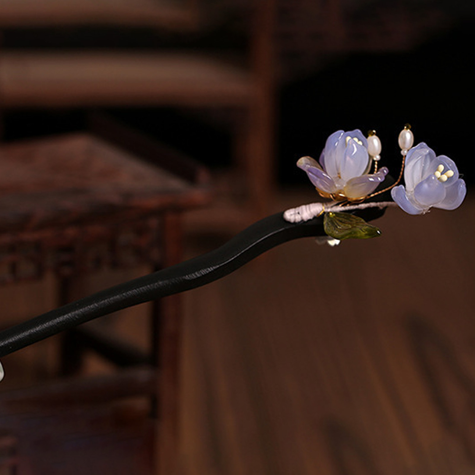 Vintage Wooden Flower Hairpin  - огляд і ціна Women Accessories Trendy